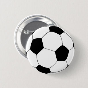 Bóton Redondo 5.08cm Botão de Futebol de Bola de Futebol Clássico
