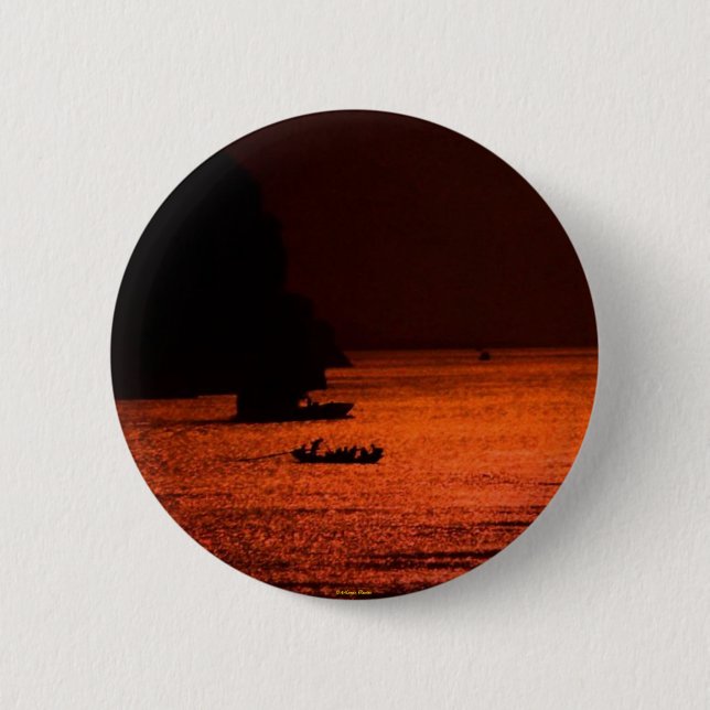 Bóton Redondo 5.08cm Botão de Garganta do Kongling (Frente)