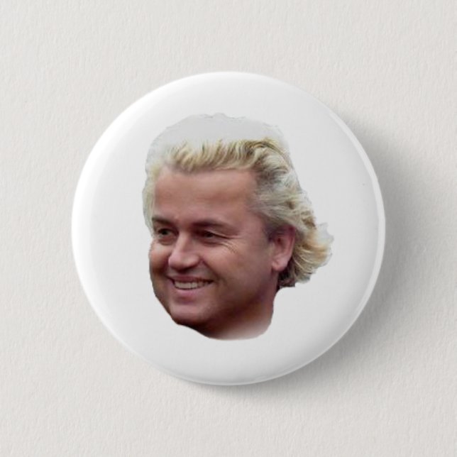 Bóton Redondo 5.08cm Botão de Geert Wilders (Frente)
