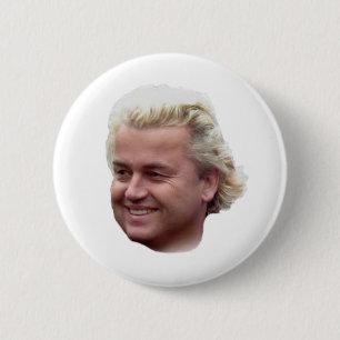 Bóton Redondo 5.08cm Botão de Geert Wilders