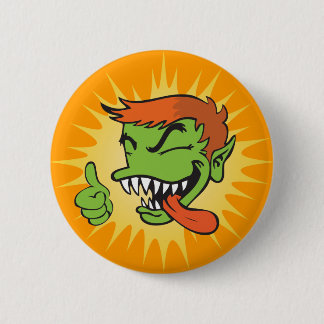 Bóton Redondo 5.08cm Botão de Gremmie - laranja