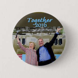 Bóton Redondo 5.08cm Botão de Hillary 2016