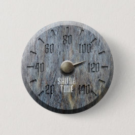 Bóton Redondo 5.08cm Botão de Hora da Sauna