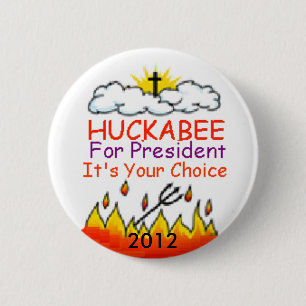 Bóton Redondo 5.08cm Botão de HUCKABEE 2012