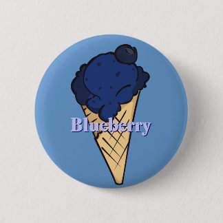 Bóton Redondo 5.08cm Botão de Icecream de Blueberry