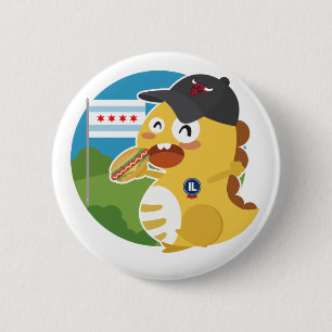 Bóton Redondo 5.08cm Botão de Illinois VIPKID