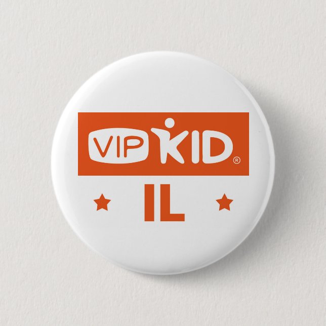 Bóton Redondo 5.08cm Botão de Illinois VIPKID (Frente)