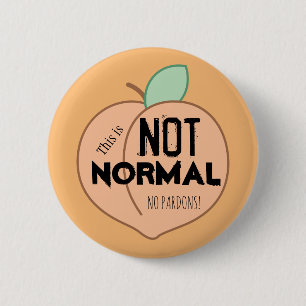Bóton Redondo 5.08cm Botão de Impeachment Laranja Não Normal