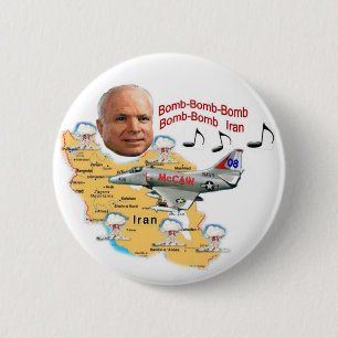 Bóton Redondo 5.08cm Botão de Irã da bomba de McCain