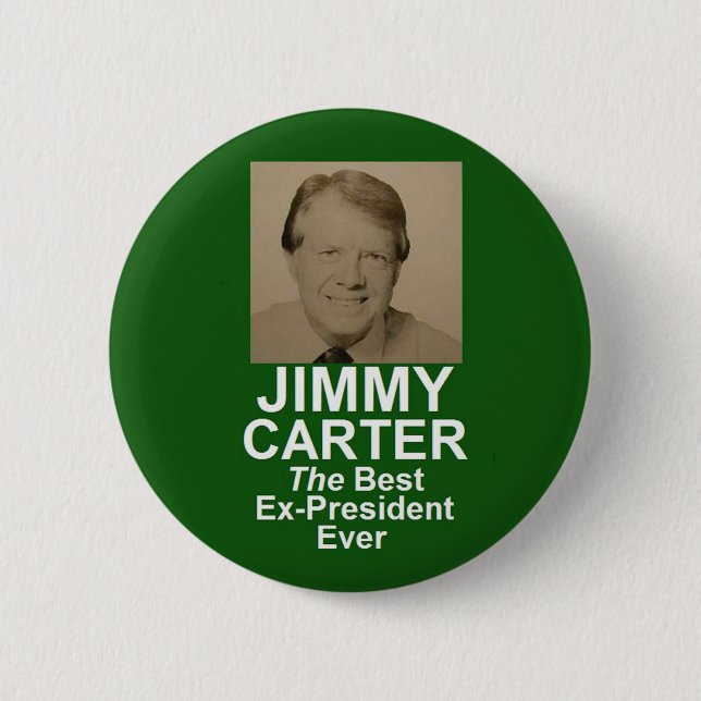 Bóton Redondo 5.08cm Botão de JIMMY CARTER (Frente)
