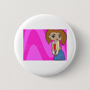 Bóton Redondo 5.08cm Botão de Leo