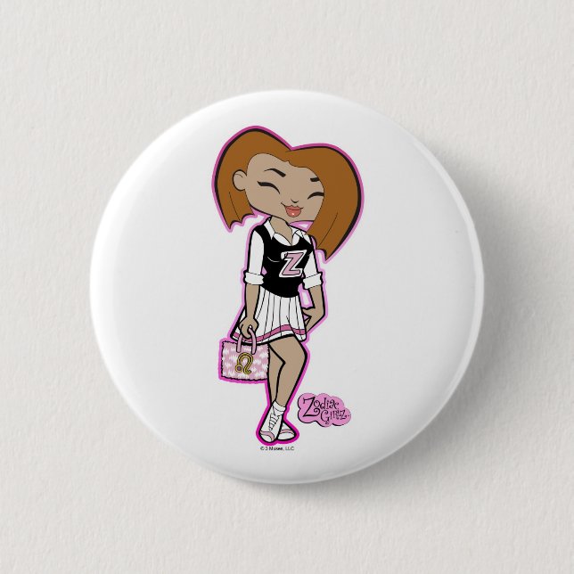 Bóton Redondo 5.08cm Botão de Leo (Frente)