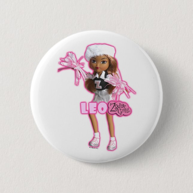 Bóton Redondo 5.08cm Botão de Leo (Frente)