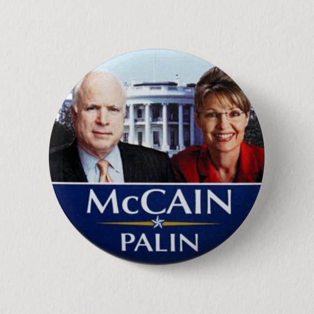 Bóton Redondo 5.08cm Botão de McCAIN-Palin (Frente)