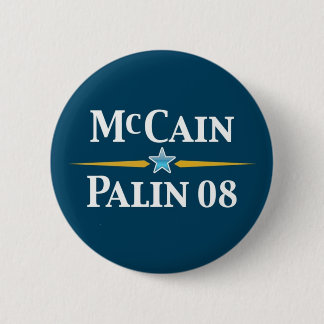Bóton Redondo 5.08cm Botão de McCain Palin 2008