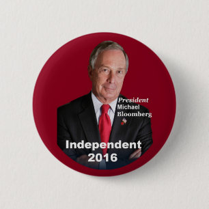 Bóton Redondo 5.08cm Botão de Michael Bloomberg 2016