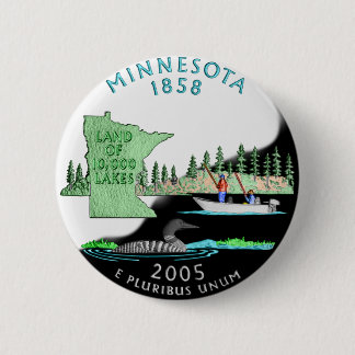 Bóton Redondo 5.08cm Botão de Minnesota