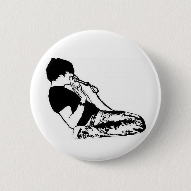 Bóton Redondo 5.08cm Botão de Mircrophone (Frente)