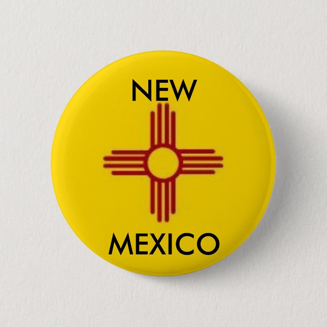 Bóton Redondo 5.08cm Botão de New mexico (Frente)