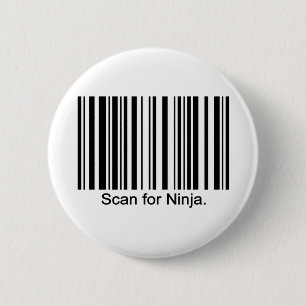 Bóton Redondo 5.08cm Botão de Ninja