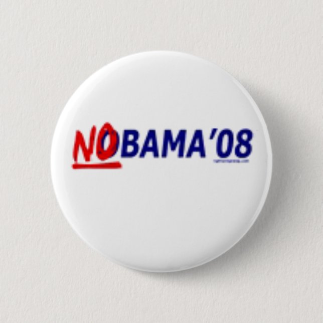 Bóton Redondo 5.08cm Botão de Nobama 08 (Frente)