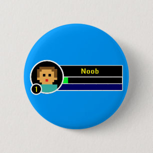 Bóton Redondo 5.08cm Botão de Noob