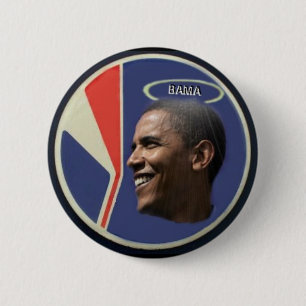 Bóton Redondo 5.08cm Botão de Obama