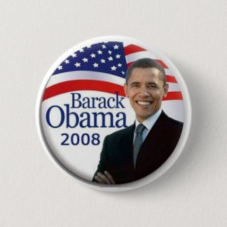 Bóton Redondo 5.08cm Botão de Obama