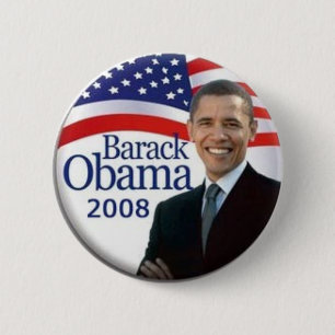 Bóton Redondo 5.08cm Botão de Obama