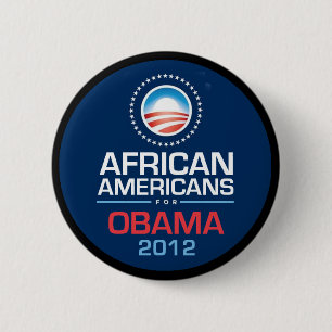 Bóton Redondo 5.08cm Botão de Obama 2012