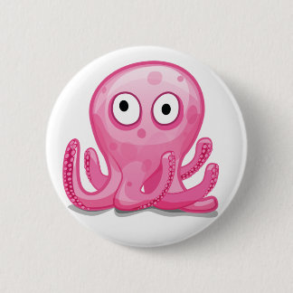Bóton Redondo 5.08cm Botão de Octapoda