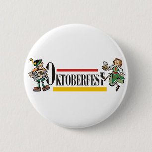 Bóton Redondo 5.08cm Botão de Oktoberfest