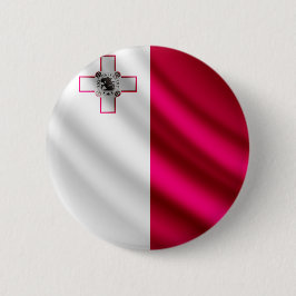 Bóton Redondo 5.08cm Botão de ondulação do pinback da bandeira de Malta