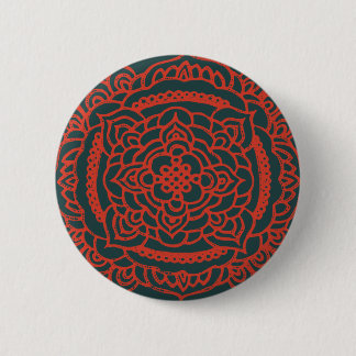 Bóton Redondo 5.08cm Botão de Ornamento da Traceração Vermelha