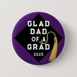 Bóton Redondo 5.08cm Botão de Pai do Dia de Graduação