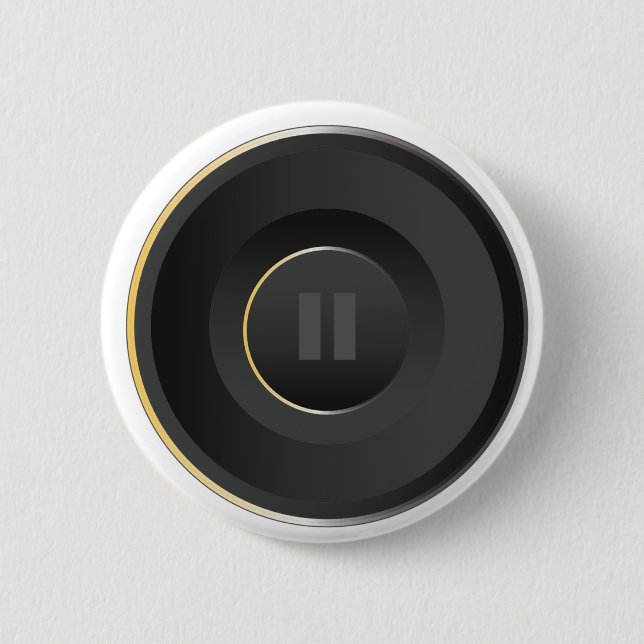 Bóton Redondo 5.08cm Botão de pausa e pino: Cozy (Frente)