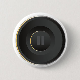 Bóton Redondo 5.08cm Botão de pausa e pino: Cozy