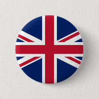 Botão de Pino da bandeira Britânica da Union Jack