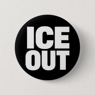 Bóton Redondo 5.08cm botão de protesto "ICE FORA"