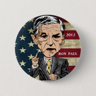 BÓTON REDONDO 5.08CM BOTÃO DE REVOLUÇÃO RON PAUL 2012