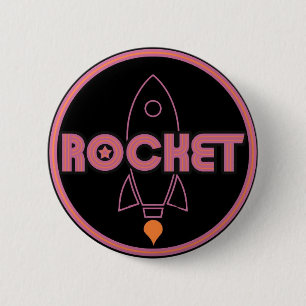 Bóton Redondo 5.08cm Botão de Rocket!