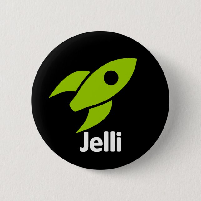 Bóton Redondo 5.08cm Botão de Rocket (Frente)