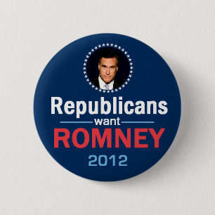 Bóton Redondo 5.08cm Botão de Romney 2012