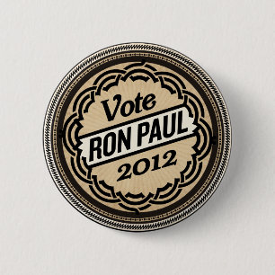 Bóton Redondo 5.08cm Botão de Ron Paul 2012