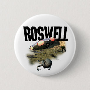 Bóton Redondo 5.08cm Botão de Roswell
