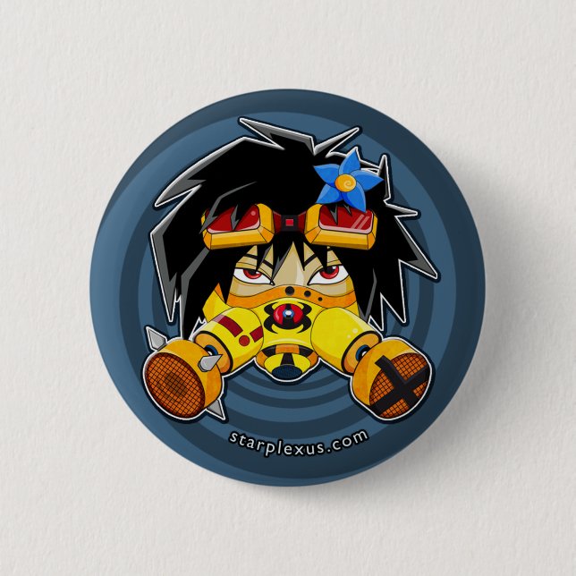 Bóton Redondo 5.08cm botão de sakura da gasolina (Frente)