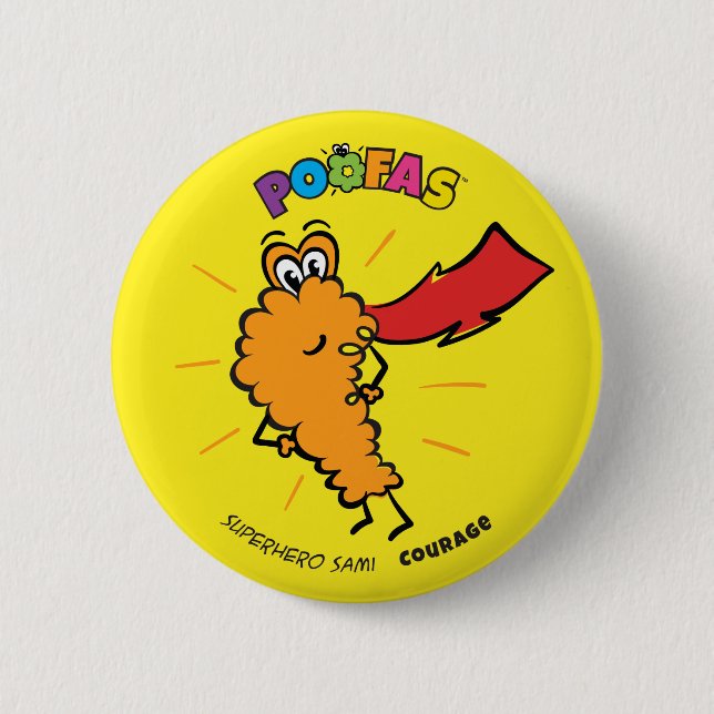 Bóton Redondo 5.08cm Botão de Sami do super-herói (Frente)