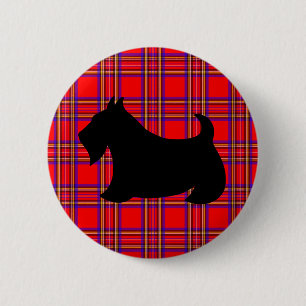 Bóton Redondo 5.08cm Botão de Scottish Terrier