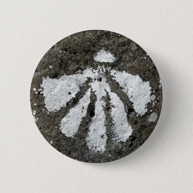 Bóton Redondo 5.08cm Botão de Shell do Scallop (Frente)