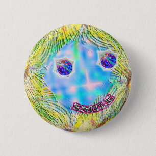 Bóton Redondo 5.08cm botão de sorriso da cara